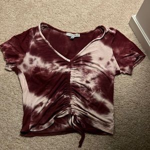 Scrunched crop top